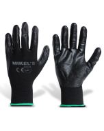 Guantes para trabajo de nylon con espuma de nitrilo (M)