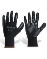 Guantes para trabajo de nylon con espuma de nitrilo (L)