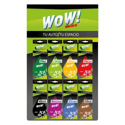 Exhibidor WOW (Incluye 8 aromas distintos con 10 pzas c/u)