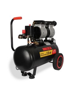 Compresor de aire 1.5 HP (24 lts) LIBRE DE ACEITE SILENCIOSO