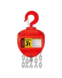 Polipasto manual 3 t cadena 6 mts