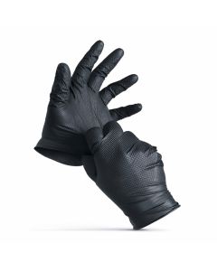 Guante de nitrilo desechable (M), caja 100 pzas 
