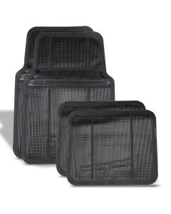 Tapetes para Carro de PVC Negros 4 pz