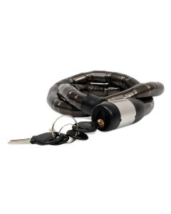 Cable candado flexible inviolable con cubierta de acero (1 mt)