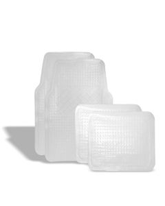 Tapetes para carro de PVC transparentes 4pz