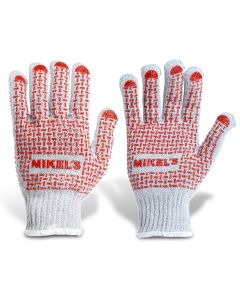 Guantes para trabajo de algodón con puntos de PVC