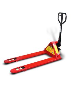 Patin hidráulico traspaleta con ruedas de nylon sistema tándem 2.5 ton