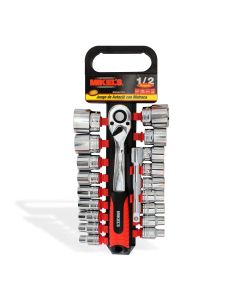 Juego de dados con matraca 1/2”, 20  Piezas