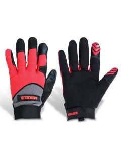 Guantes para trabajo para mécanico piel sintética (L)