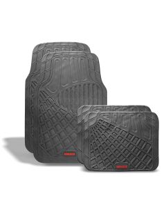 Tapetes para auto de hule, gris de lujo