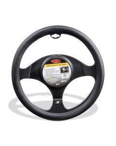 Cubrevolante Universal de Piel Negro - frente