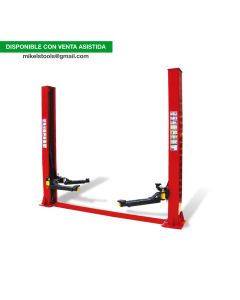 Elevador 2 postes asimétrico sin travesaño 4 ton
