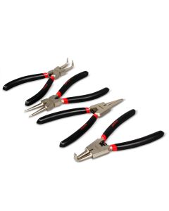 Juego de Pinzas para Anillos de Retención 150 Mm,  4 pzas.